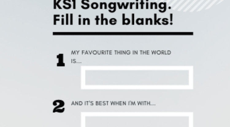 KS1 Songwriting, Fill in the blanks (Part 2) // The Musical Me