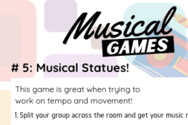 Music Games Musical Statues! // The Musical Me