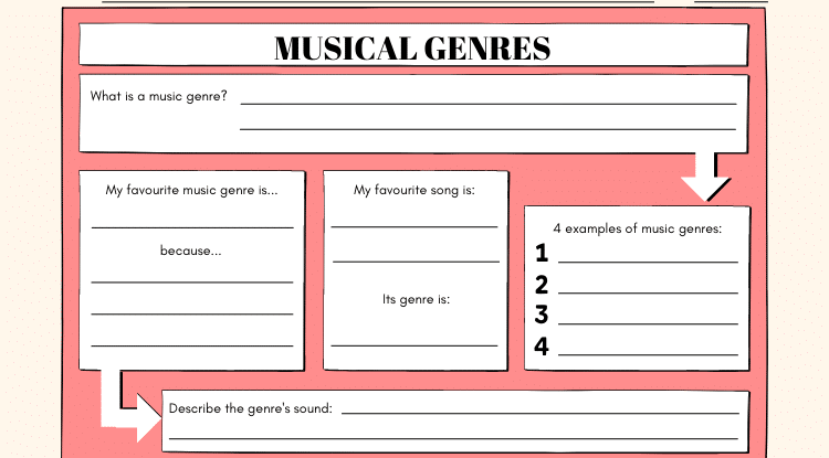 Musical Genres - Worksheet
