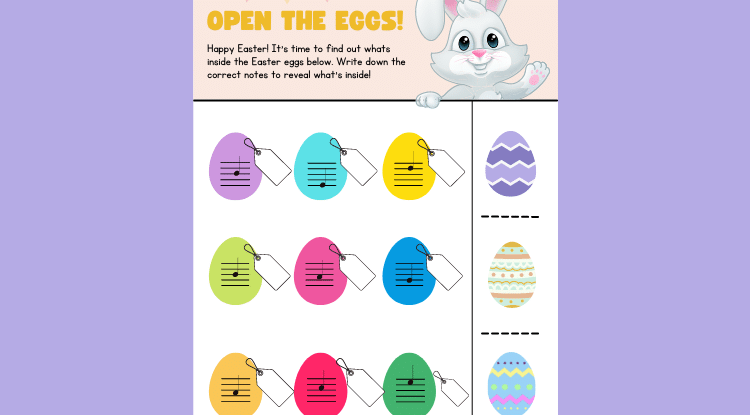 Open The Eggs! - A Fun Easter Worksheet